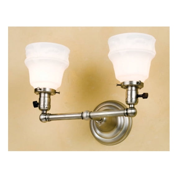 Meyda Tiffany 50624 13" Wide 2 Light Vanity Light - Nickel