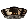 thumbnail image 1 of Meyda Tiffany 51328 Bear On The Loose 2 Light 16" Wide Semi Flush Ceiling Fixture, 1 of 2