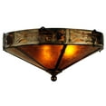 thumbnail image 1 of Meyda Tiffany 51410 Rainbow Trout 3 Light 16" Wide Semi Flush Ceiling Fixture - Copper, 1 of 6