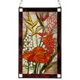 thumbnail image 1 of Meyda Tiffany 51539 Tiffany Rectangular Stained Glass Window Pane From The Tropical Floral, 1 of 2