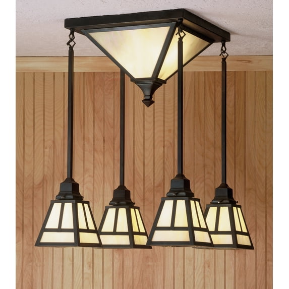 Meyda Tiffany 51766 6 Light 21" Wide Multi Light Pendant - Brown