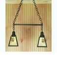 thumbnail image 1 of Meyda Tiffany 52206 Winter Pine 2 Light 26" Wide Linear Pendant - Brown, 1 of 2