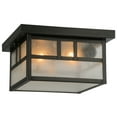 thumbnail image 1 of Meyda Tiffany 52694 Hyde Park Double Bar Mission 2 Light 17" Wide Flush Mount Square, 1 of 7