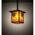 thumbnail image 1 of Meyda Tiffany 62030 Square Seneca 13" Wide Pendant - Brown, 1 of 3