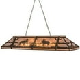 thumbnail image 1 of Meyda Tiffany 65107 Moose At Lake 9 Light 72" Wide Linear Pendant - Copper, 1 of 3