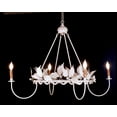 thumbnail image 1 of Meyda Tiffany 65191 Raspberry 4 Light 43" Wide Taper Candle Chandelier - Tiffany Glass, 1 of 1