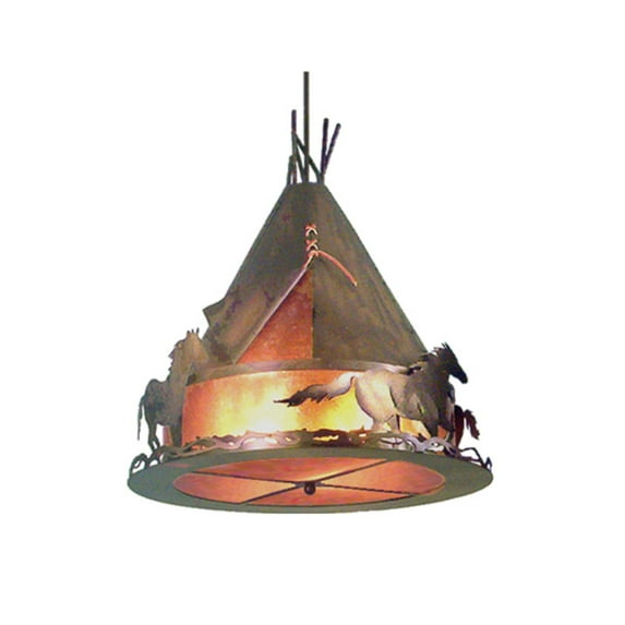 Meyda Tiffany 65450 4 Light 24" Wide Pendant - Copper