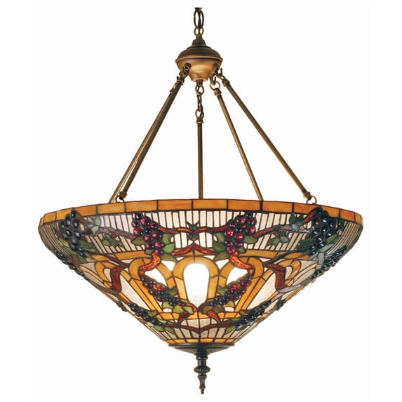 Meyda Tiffany 65651 3 Light 20" Wide Pendant - Tiffany Glass