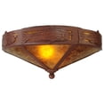 thumbnail image 1 of Meyda Tiffany 65736 Rainbow Trout 2 Light 16" Wide Semi-Flush Ceiling Fixture - Rust, 1 of 7