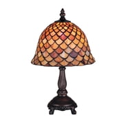 Meyda Tiffany 67378 Stained Glass / Tiffany Accent Table Lamp From The Fishscale