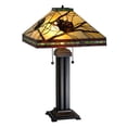 thumbnail image 1 of Meyda Tiffany 67852 Lodge Southwest Vintage Style Tiffany Two Light Table Lamp -, 1 of 2