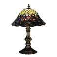 thumbnail image 1 of Meyda Tiffany 67885 Stained Glass / Tiffany Accent Table Lamp From The Peacock Collection, 1 of 1