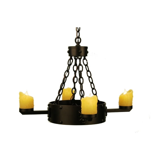 Meyda Tiffany 67972 24.5" W Kingston 4 Light Chandelier - Copper