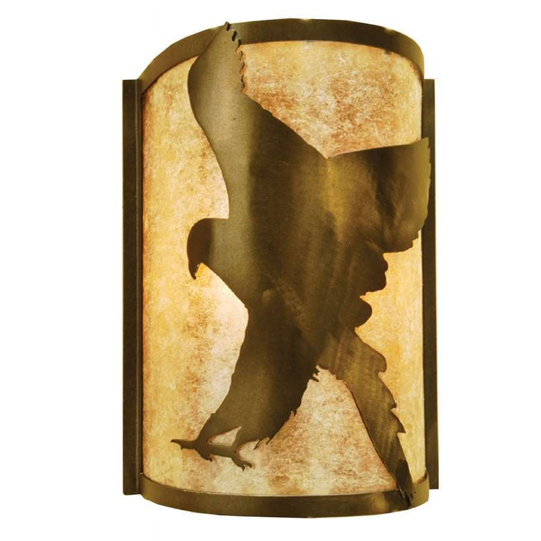 Meyda Tiffany 68187 Flying Hawk - 1 Light Left Wall Sconce Antique ...