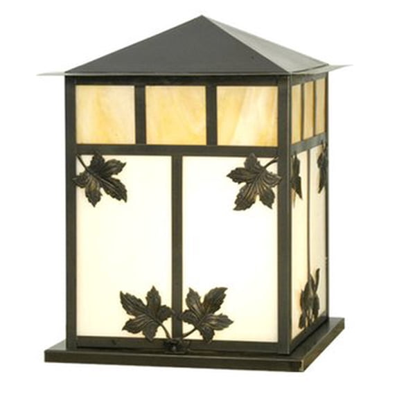 Meyda Tiffany 70253 Seneca 2 Light 15" Tall Pier Mount Post Light - Brown