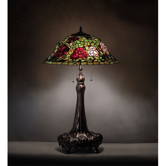 31" High Tiffany Rosebush Table Lamp