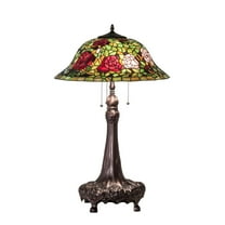 Meyda Lighting 31" High Tiffany Rosebush Table Lamp