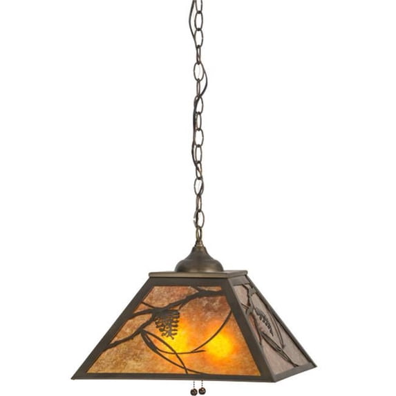 Meyda Tiffany 73489 Whispering Pines 2 Light 22" Wide Pendant - Copper