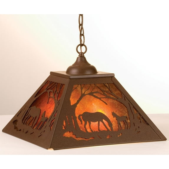 Meyda Tiffany 74004 2 Light 16" Wide Pendant - Café Noir