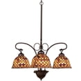 thumbnail image 1 of Meyda Tiffany - 74045 - Three Light Chandelier - Fishscale - Antique-150pack, 1 of 2
