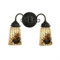 thumbnail image 1 of Meyda Tiffany 74048 13" Wide 2 Light Double Sconce - MultiColor, 1 of 2