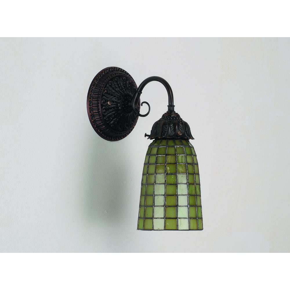 Elegant Bronze Direct Wired 1-Light Sconce with Candelabra Base