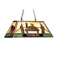 thumbnail image 1 of Meyda Tiffany 74106 33" L Personalized Pool Hall Island / Billiard Fixture - Multi Color, 1 of 2