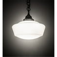 thumbnail image 1 of Meyda Tiffany 78010 Revival Schoolhouse 12" Wide Pendant - Brown, 1 of 3