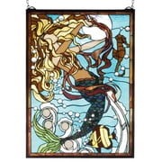 Meyda Tiffany 78086 Stained Glass Tiffany Window From The Seashore Collection - Tiffany