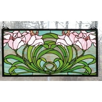 Meyda Tiffany 79950 Stained Glass Tiffany Window From The Garden Flowers Collection -