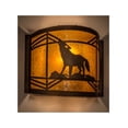 thumbnail image 1 of Meyda Tiffany 81054 Wolf On The Loose 10" Tall Wall Sconce - Copper, 1 of 3