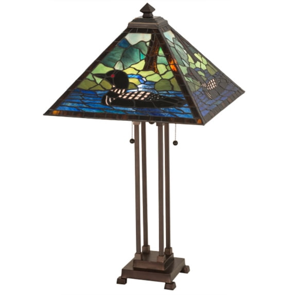 Meyda Tiffany 81055 2 Light 30" Tall Animal Table Lamp