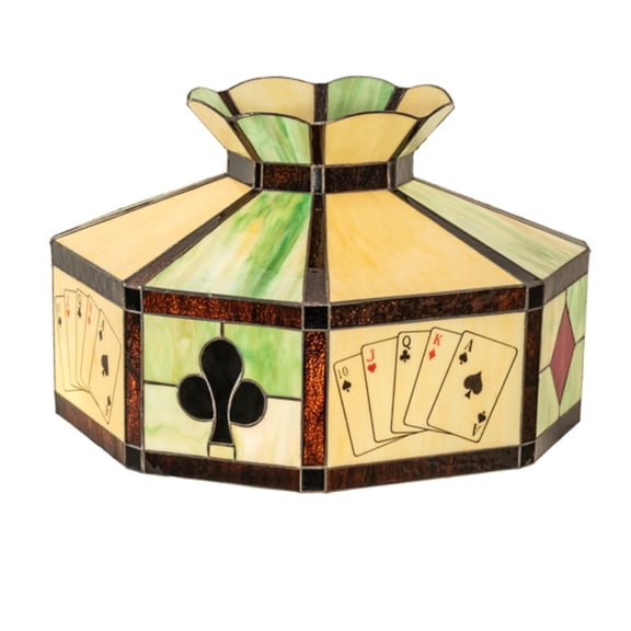 Meyda Tiffany 81305 Poker Face 13" Tall Lamp Shade