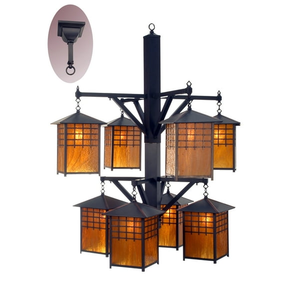 Meyda Tiffany 81396 Castille 8 Light 47" Wide Chandelier - Bronze