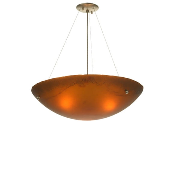 Meyda Tiffany 81501 3 Light 24" Wide Pendant - Stainless Steel