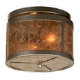 thumbnail image 1 of Meyda Tiffany 81663 Smythe Craftsman 2 Light 12" Wide Semi-Flush Drum Ceiling Fixture -, 1 of 7