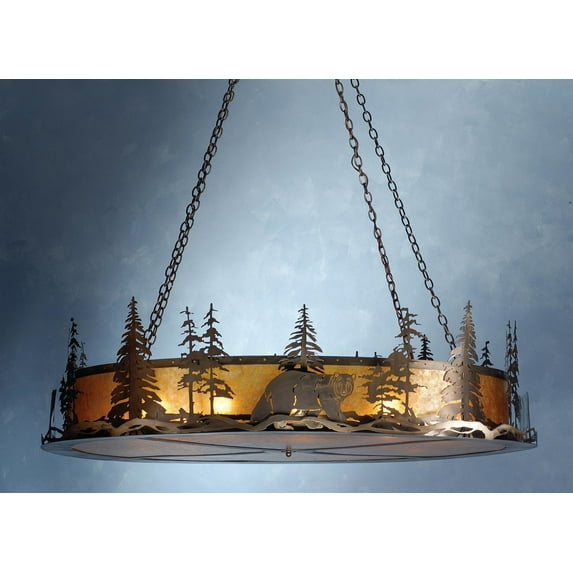 Meyda Tiffany 81774 12 Light 66" Wide Pendant - Copper