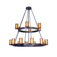 thumbnail image 1 of Meyda Tiffany 81894 Chappell 18 Light 66" Wide Pillar Candle Chandelier - Bronze, 1 of 1