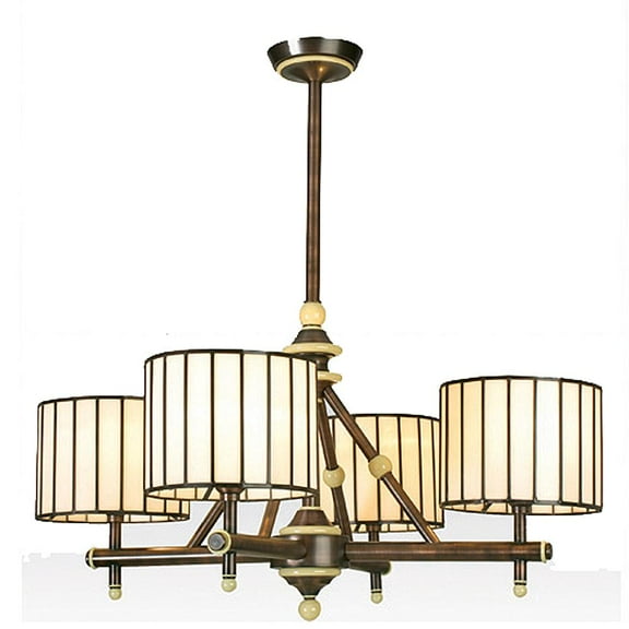 Meyda Tiffany 81993 Revolution 4 Light 30" Wide Chandelier - Bronze