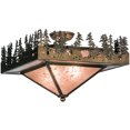 thumbnail image 1 of Meyda Tiffany 82111 Pine Lake 2 Light 20" Wide Flush Mount Ceiling Fixture - Copper, 1 of 4