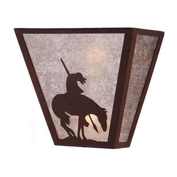 Meyda Tiffany 82335 13" Wide 2 Light Wall Sconce - Rust