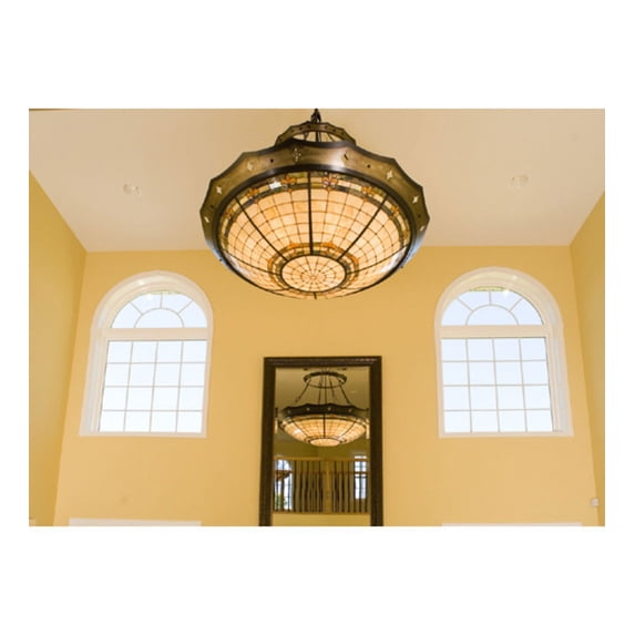 Meyda Tiffany 82439 Tiffany Eight Light Down Lighting Pendant - MultiColor