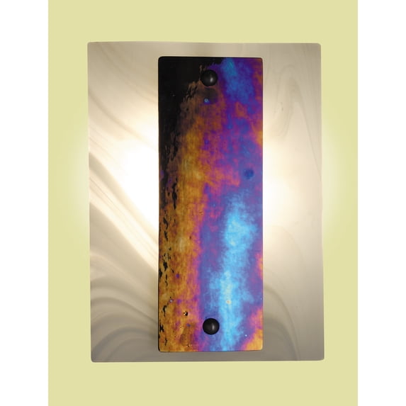 Meyda Tiffany 82491 Wall Washer Sconce From The Metro Rectangle Collection - Aurora