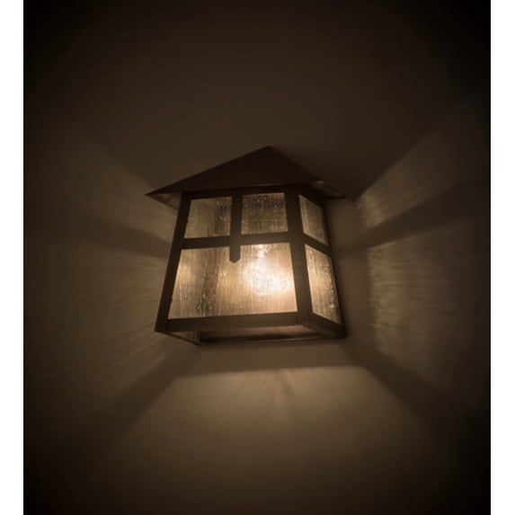 Meyda Tiffany 92114 Stillwater Cross Mission 14" Tall Wall Sconce - Brown