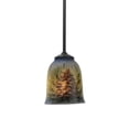 thumbnail image 1 of Meyda Tiffany 94906 Pinecone 5" Wide Mini Pendant - Wrought Iron, 1 of 1