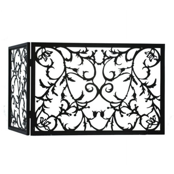 Meyda Tiffany 97928 Folding Fire Place Screen - Black
