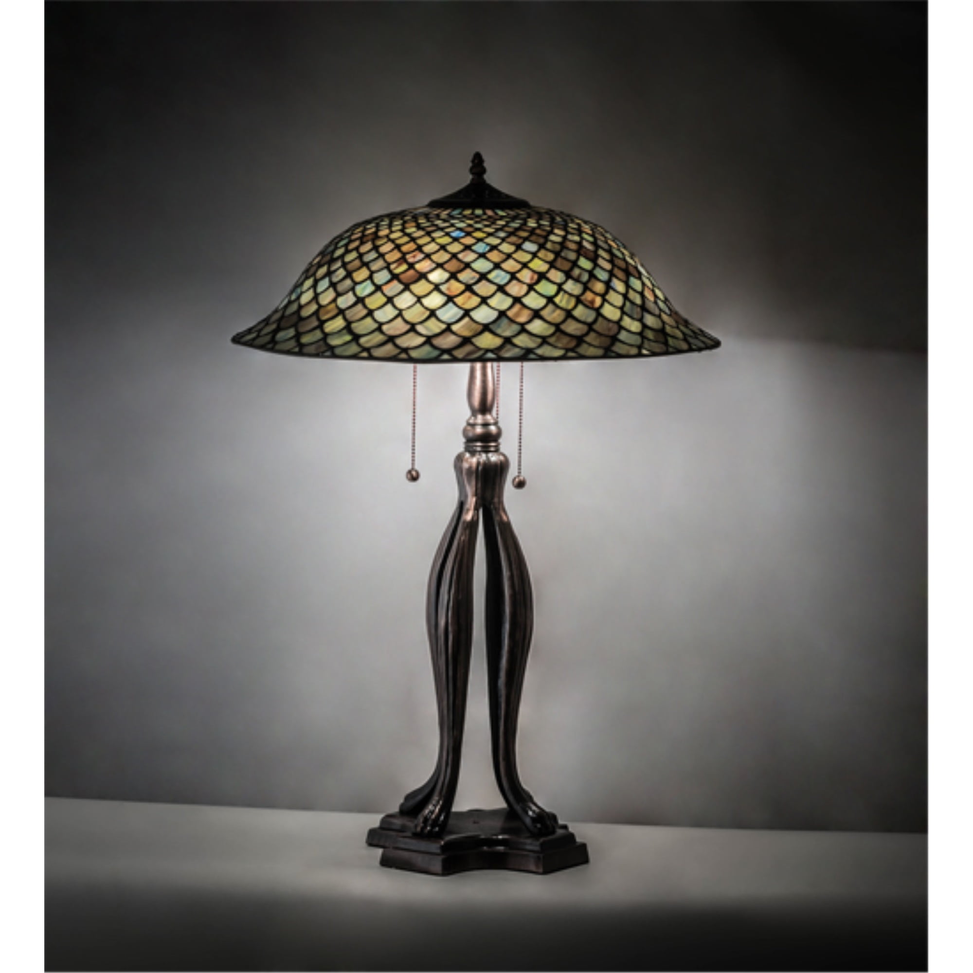 Meyda Tiffany 98134 3 Light 30" Tall Tiffany Table Lamp - MultiColor ...