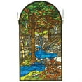 thumbnail image 1 of 16"W X 30"H Tiffany Waterbrooks Stained Glass Window, 1 of 3