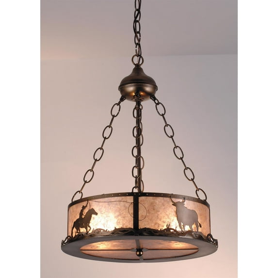 Meyda Tiffany 98434 2 Light 16" Wide Pendant - Copper