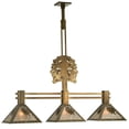 thumbnail image 1 of Meyda Tiffany 98484 Oak Tree Oak Leaf 3 Light 45" Wide Linear Pendant - Copper, 1 of 6